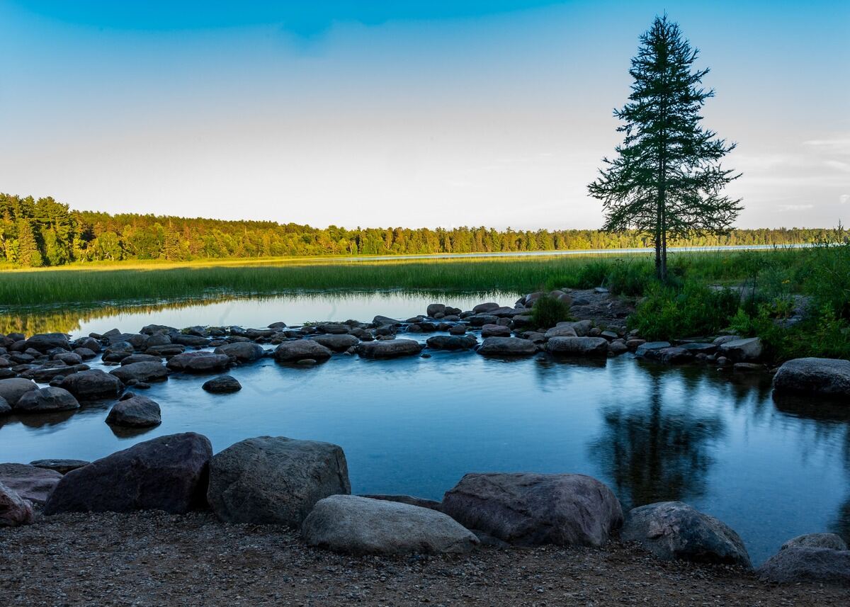 Upper Mississippi headwaters at Lake Itasca